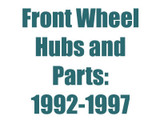 Front Wheel Hub and Parts 92-97 F350 Dana 60